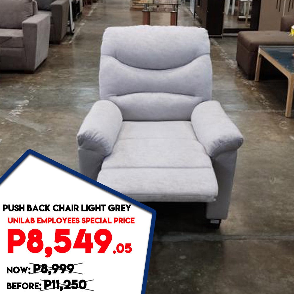 Push Back Chair Light Grey